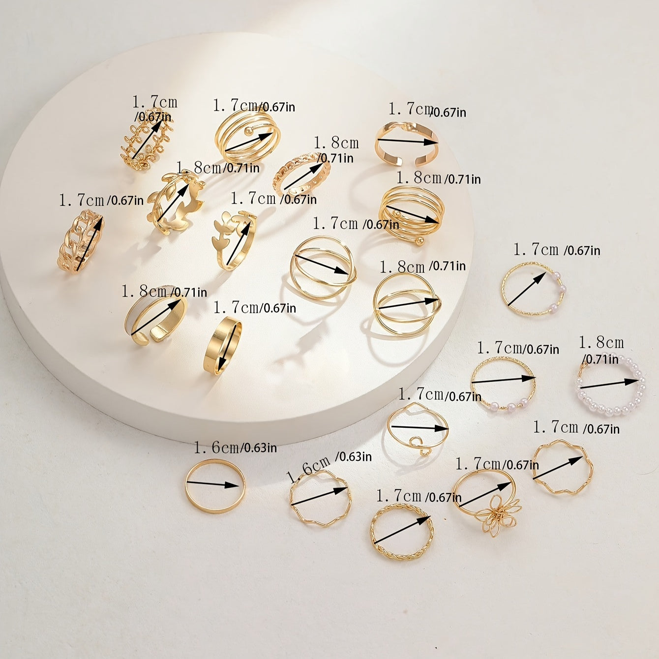 Luxurious 86psc Gold Jewelry Set