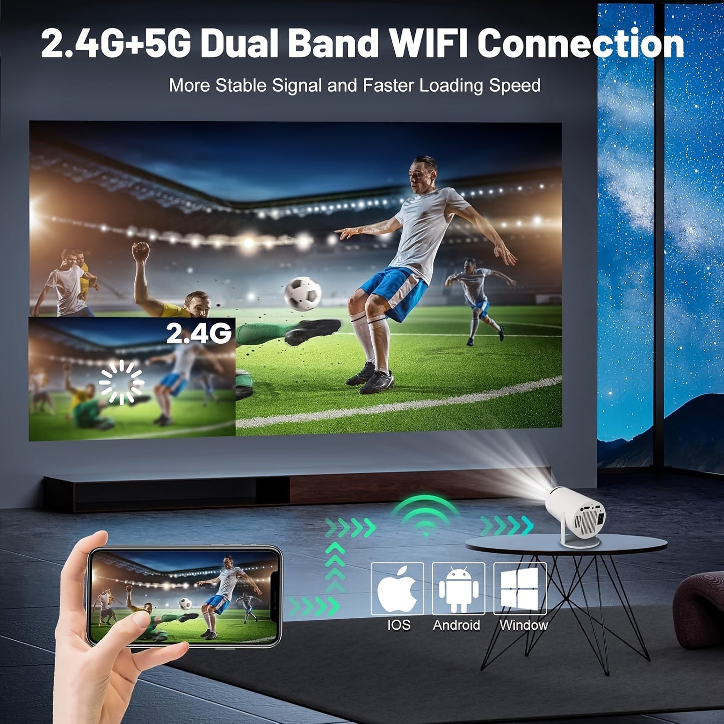 4k Bedroom Projector