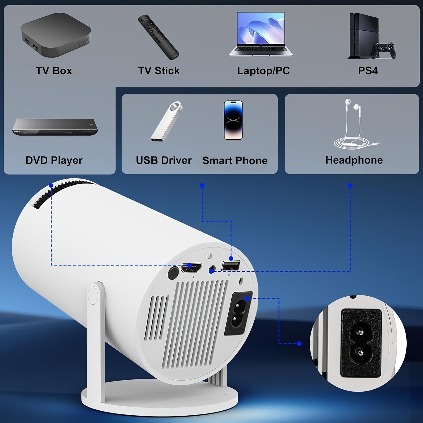 4k Bedroom Projector