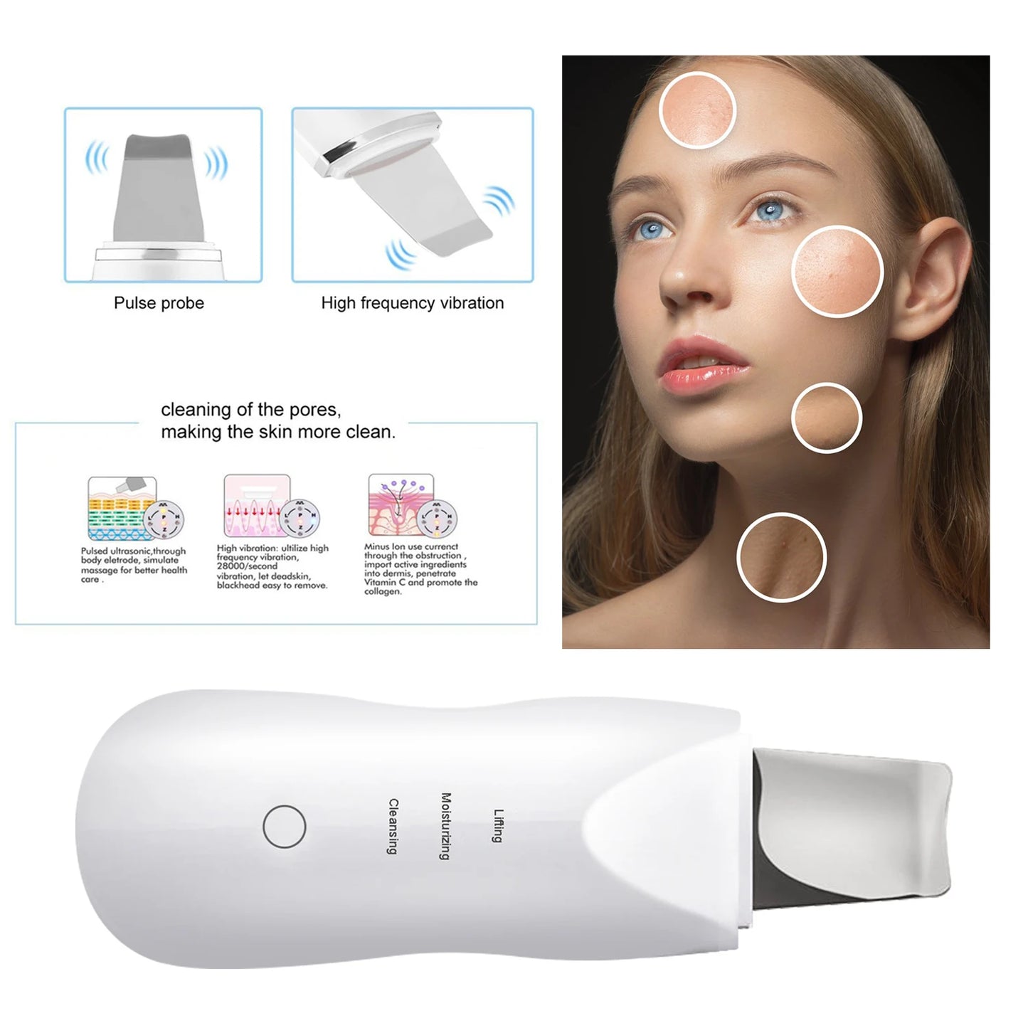 Ultrasonic Blackhead Scrubber