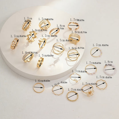 Luxurious 86psc Gold Jewelry Set