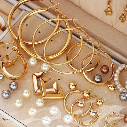 Luxurious 86psc Gold Jewelry Set